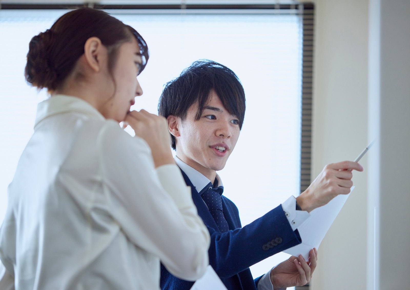 工事担当者との打ち合わせ